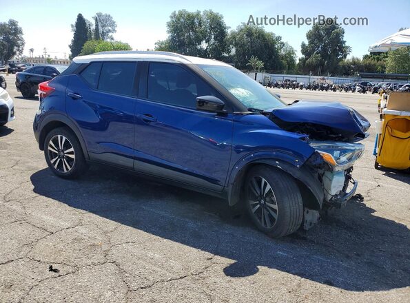 3N1CP5CUXJL536093 2018 NISSAN KICKS Синий Передняя правая четверть