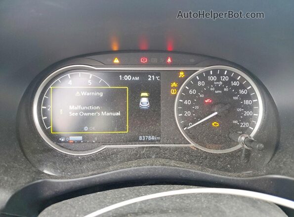 3N1CP5CUXKL499371 2019 NISSAN KICKS Черный Вид щитка приборов
