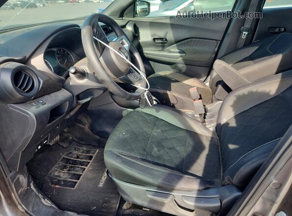 3N1CP5CUXKL535690 2019 NISSAN KICKS Gray წინა სალონის ხედი