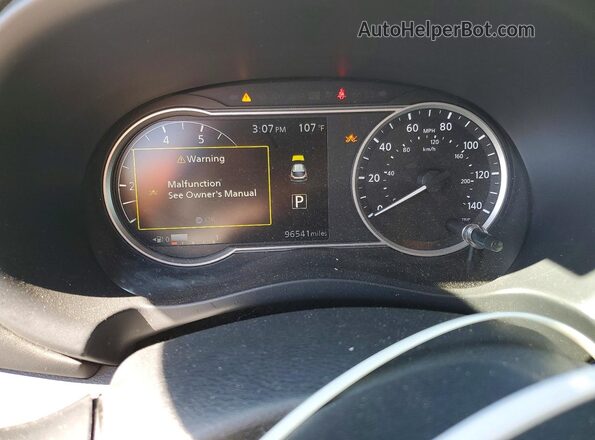 3N1CP5CUXKL565904 2019 NISSAN KICKS White Вид щитка приладів
