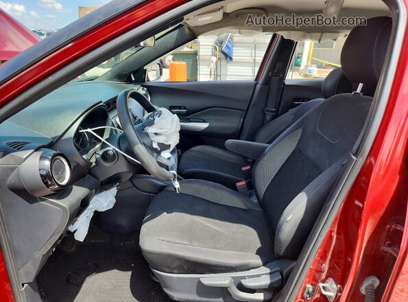 3N1CP5CV0LL506063 2020 NISSAN KICKS Red Widok wnętrza z przodu
