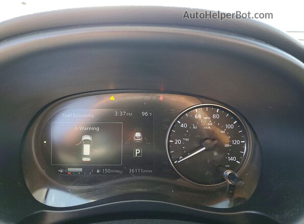3N1CP5CV0ML469646 2021 NISSAN KICKS Gray Widok zestawu wskaźników