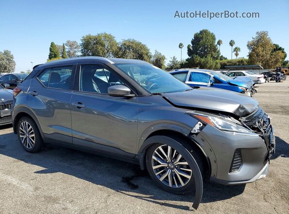 3N1CP5CV0ML469646 2021 NISSAN KICKS Gray Przód prawy