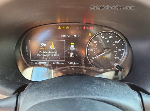 3N1CP5CV0ML499052 2021 NISSAN KICKS White Widok zestawu wskaźników