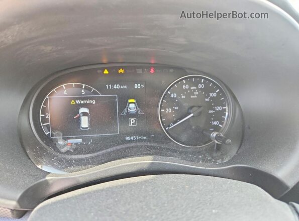 3N1CP5CV0ML505299 2021 NISSAN KICKS White Вид щитка приладів