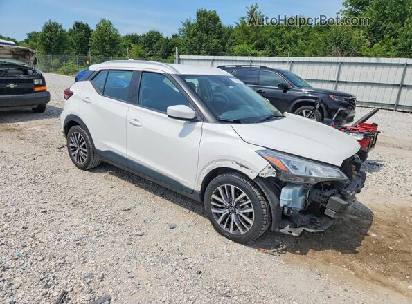 3N1CP5CV0ML505299 2021 NISSAN KICKS White Передня права чверть