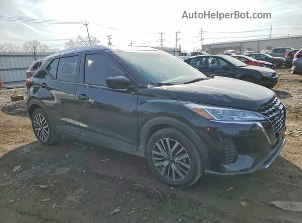 3N1CP5CV0RL560312 2024 NISSAN KICKS Черный Передняя правая четверть