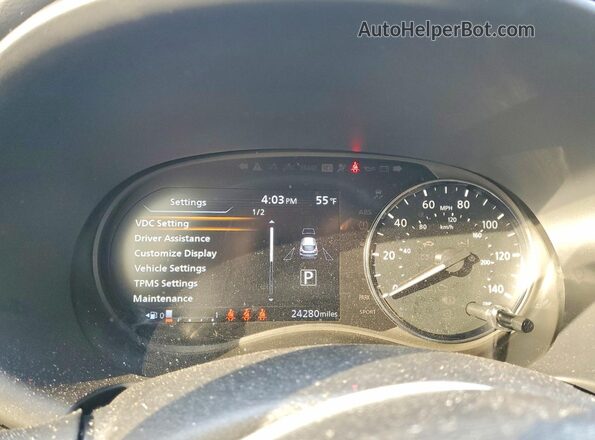 3N1CP5CV0RL560312 2024 NISSAN KICKS Черный Вид щитка приборов