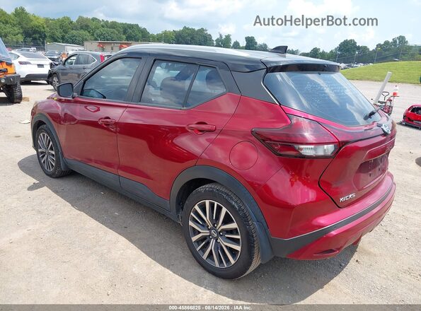 3N1CP5CV1ML491624 2021 NISSAN KICKS Темно-бордовый Задняя левая четверть