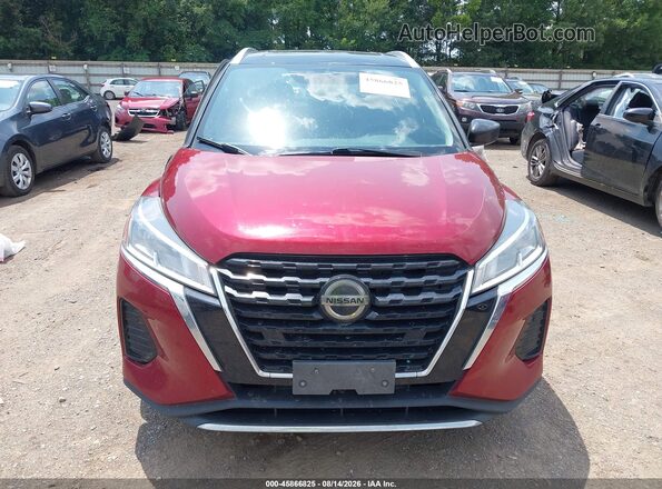 3N1CP5CV1ML491624 2021 NISSAN KICKS Темно-бордовый Вид щитка приборов