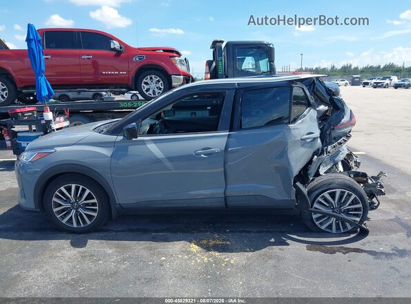 3N1CP5CV1NL486456 2022 NISSAN KICKS Gray 360 interior view