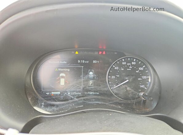 3N1CP5CV1PL478392 2023 NISSAN KICKS White Вид щитка приладів