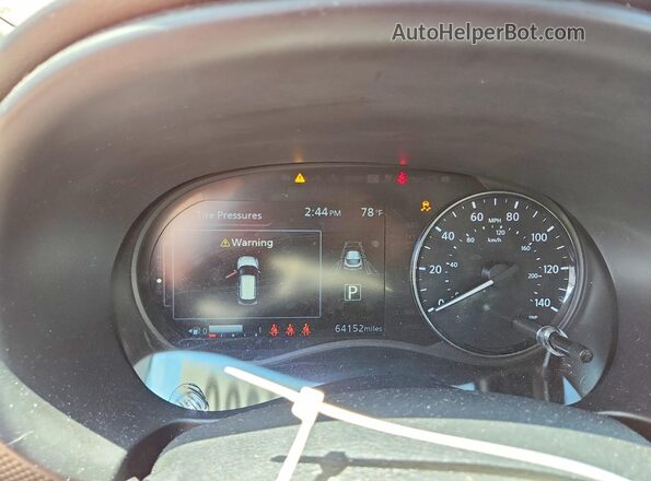 3N1CP5CV1PL504800 2023 NISSAN KICKS Оранжевый Вид щитка приборов