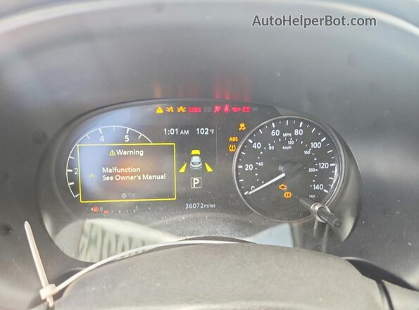 3N1CP5CV1PL556024 2023 NISSAN KICKS Gray Вид щитка приладів