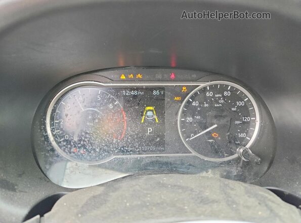 3N1CP5CV2LL517730 2020 NISSAN KICKS Серебряный Вид щитка приборов
