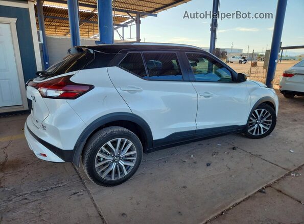 3N1CP5CV2ML506812 2021 NISSAN KICKS White Trasero derecho