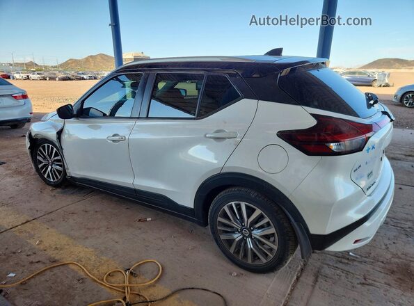 3N1CP5CV2ML506812 2021 NISSAN KICKS White Trasero izquierdo