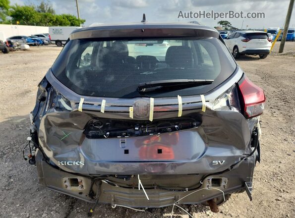 3N1CP5CV2ML522590 2021 NISSAN KICKS Gray Вид ззаду