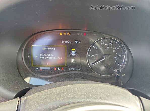 3N1CP5CV2ML522590 2021 NISSAN KICKS Gray Вид щитка приладів