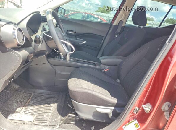 3N1CP5CV2ML523609 2021 NISSAN KICKS Red Вид салону спереду
