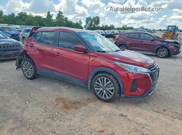 3N1CP5CV2ML523609 2021 NISSAN KICKS Red Передня права чверть