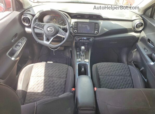 3N1CP5CV2ML523609 2021 NISSAN KICKS Red Вид панелі приладів