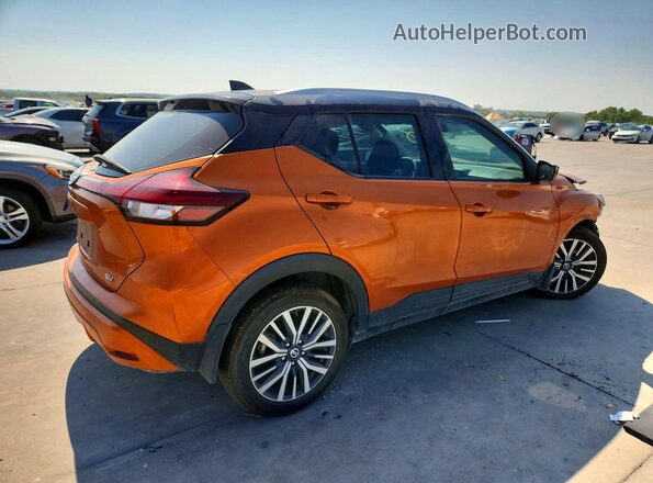 3N1CP5CV2ML543469 2021 NISSAN KICKS Оранжевый Задняя правая четверть