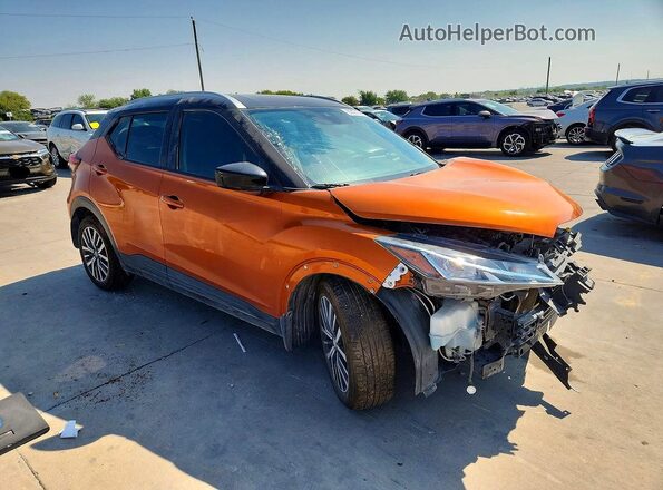 3N1CP5CV2ML543469 2021 NISSAN KICKS Оранжевый Передняя правая четверть