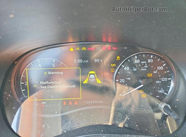 3N1CP5CV2ML543469 2021 NISSAN KICKS Оранжевый Вид щитка приборов