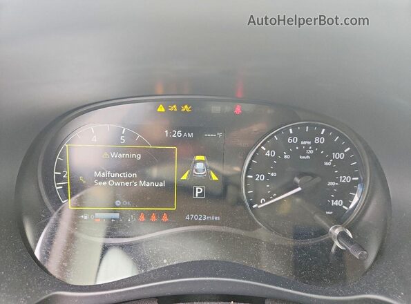 3N1CP5CV3ML503661 2021 NISSAN KICKS Черный Вид щитка приборов