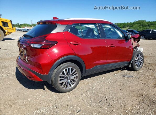 3N1CP5CV3NL496227 2022 NISSAN KICKS Burgundy უკანა მარჯვენა