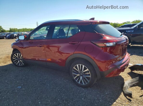 3N1CP5CV3NL496227 2022 NISSAN KICKS Burgundy უკანა მარცხენა