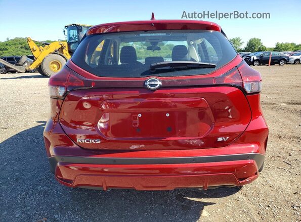 3N1CP5CV3NL496227 2022 NISSAN KICKS Burgundy უკანა ხედი