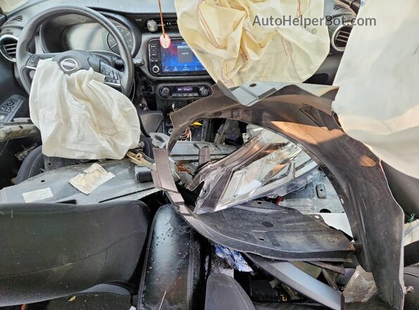 3N1CP5CV3NL522857 2022 NISSAN KICKS Black Вид панелі приладів