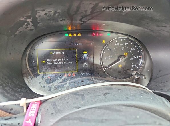 3N1CP5CV3NL522857 2022 NISSAN KICKS Black Вид щитка приладів