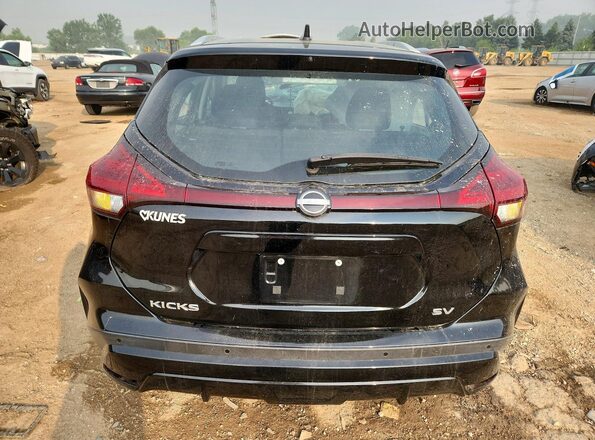 3N1CP5CV3NL522857 2022 NISSAN KICKS Black Вид ззаду