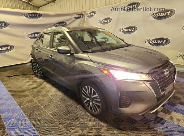 3N1CP5CV3RL529846 2024 NISSAN KICKS Gray Передня права чверть
