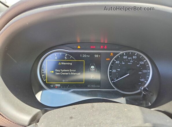 3N1CP5CV4LL483581 2020 NISSAN KICKS White Vista del cuadro de instrumentos