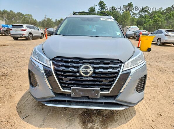 3N1CP5CV4ML490404 2021 NISSAN KICKS Gray Front view