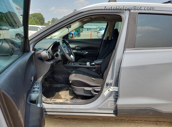 3N1CP5CV4ML490404 2021 NISSAN KICKS Gray VIN sticker view