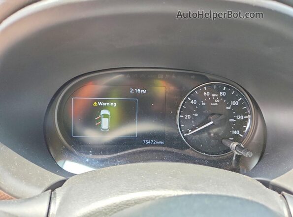 3N1CP5CV4ML490404 2021 NISSAN KICKS Gray Instrument cluster view