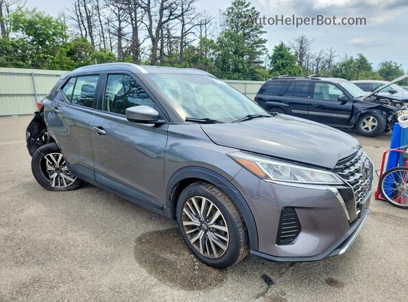 3N1CP5CV4ML533767 2021 NISSAN KICKS Gray Առջևի աջ