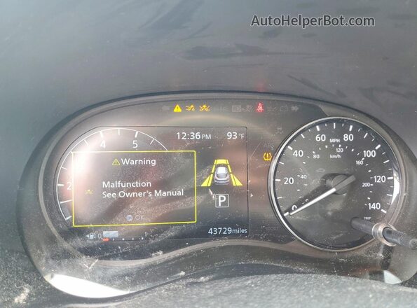3N1CP5CV4ML535874 2021 NISSAN KICKS Orange ხელსაწყოთა პანელის ხედი