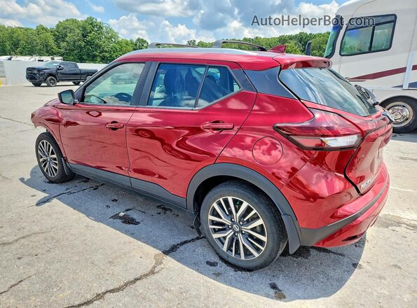 3N1CP5CV4ML538533 2021 NISSAN KICKS Red Trasero izquierdo