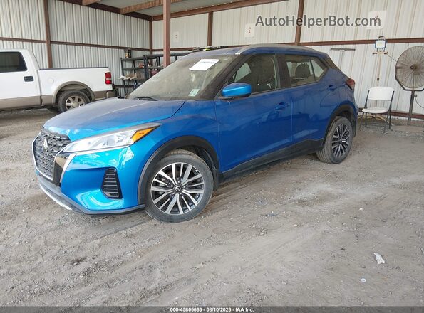 3N1CP5CV4ML556272 2021 NISSAN KICKS Blue Przód lewy