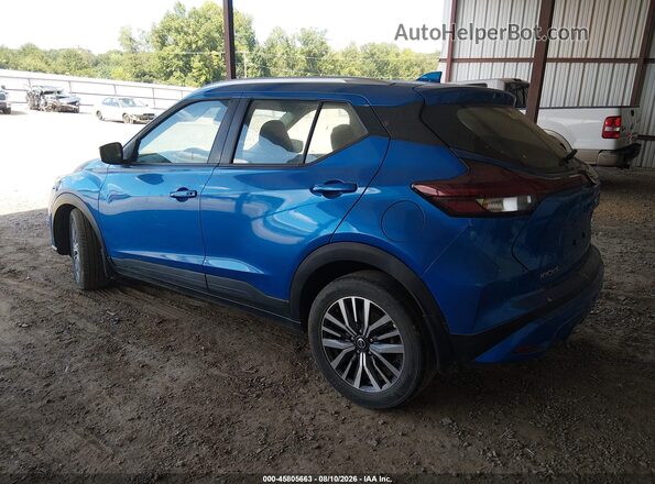 3N1CP5CV4ML556272 2021 NISSAN KICKS Blue Tył lewy