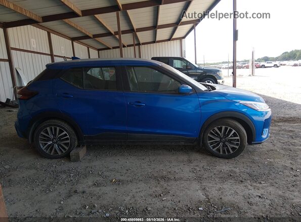 3N1CP5CV4ML556272 2021 NISSAN KICKS Blue Widok wnętrza z tyłu