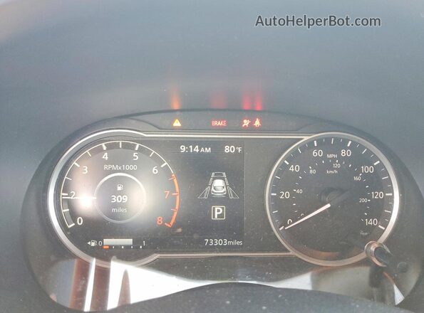 3N1CP5CV5LL486232 2020 NISSAN KICKS Silver Вид щитка приладів