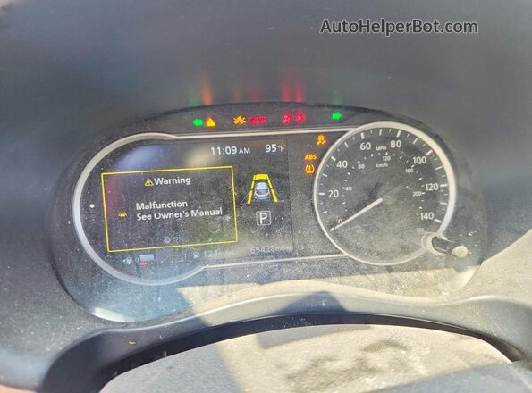 3N1CP5CV5LL535641 2020 NISSAN KICKS Синий Вид щитка приборов