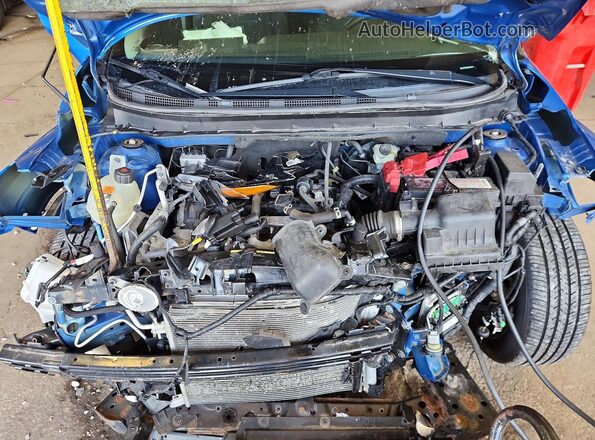3N1CP5CV5ML524964 2021 NISSAN KICKS Blue Vista del compartimento del motor